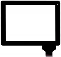 Сенсорное стекло (тачскрин) для DNS AirTab M975w, черное