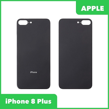 Задняя крышка корпуса для Apple iPhone 8 Plus, черная (категория А)