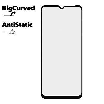 Защитное стекло для Samsung Galaxy A14 Super max Anti-static big curved glass