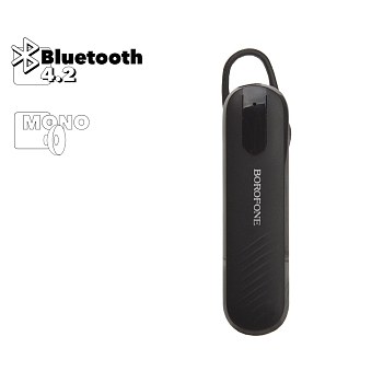 Bluetooth гарнитура Borofone BC20 Smart Business Wireless Headset моно, черная