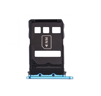 Держатель (лоток) SIM-карты для Huawei P40, P40 Pro, синий